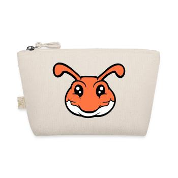caterpillar smiles sweet cute worm friendly comic - Organic Pouch - nature - Front