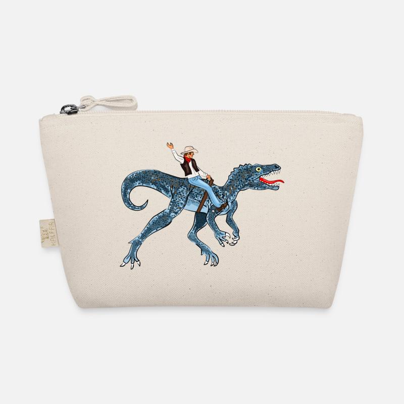 Abenteuerlicher Dinosaurier-Reiter Bio-Täschchen