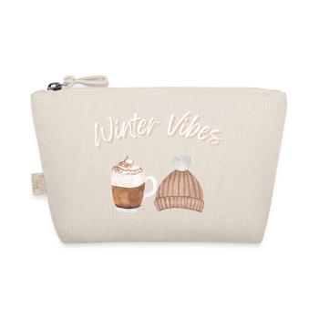 Winter Vibes Cold Season Hat Mug - Organic Pouch - nature - Front