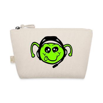 Gamer Headset Caterpillar Nerd Gaming Headphones Play - Organic Pouch - nature - Front