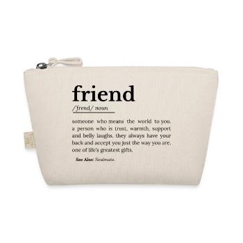 Friend funny definition - Organic Pouch - nature - Front