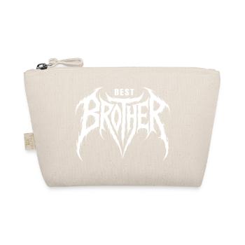 Bester Bruder, ideale Geschenkidee Geburtstag - Bio-Täschchen - Natur - Vorne