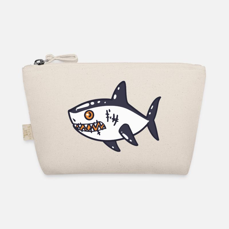 Shark Halloween Comic Funny Organic Pouch