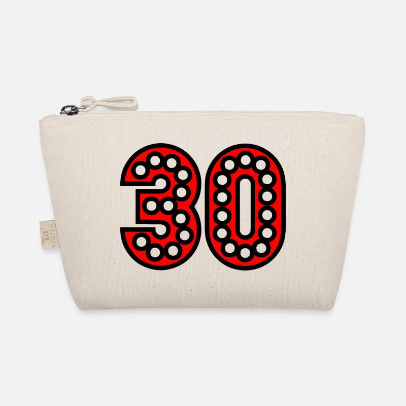 Chiffre 30 en perles rouges Trousse biologique