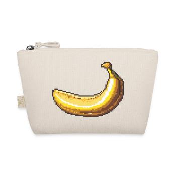 Pixelbanane Retro Pixelkunst - Bio-Täschchen - Natur - Vorne