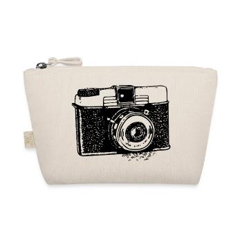Camera – Minimalist Photography Motif - Organic Pouch - nature - Front