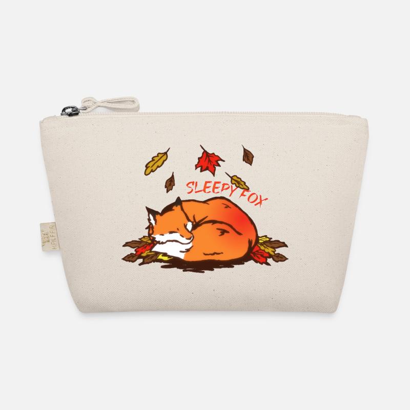 Schlafender Fuchs Herbsttraum Sleepy Fox Bio-Täschchen