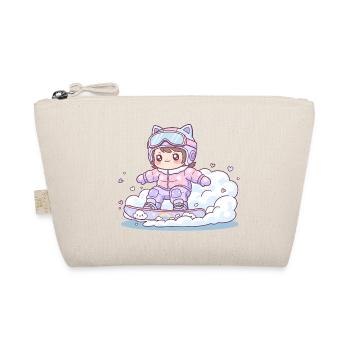 Kawaii Snowboard Fille Arc-en-ciel Mignon - Trousse biologique - nature - Devant