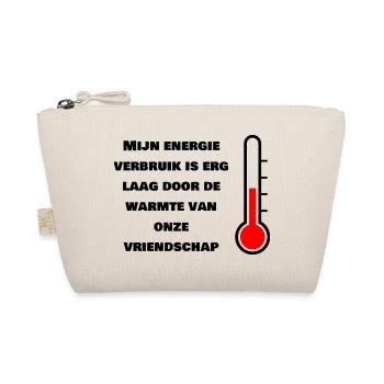 Geringer Energieverbrauch durch Freundschaft - Bio-Täschchen - Natur - Vorne