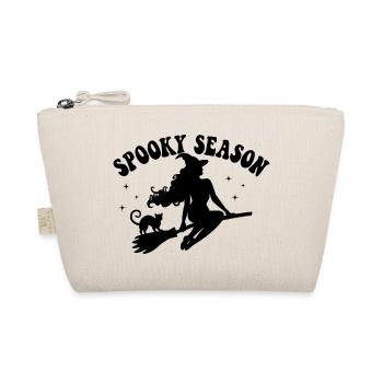 Spooky Season Witch Illustration - Organic Pouch - nature - Front