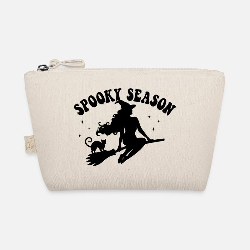 Spooky Season Witch Illustration - Bio-Täschchen - Natur
