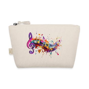 Color Magic Melodies Motenschlüssel Illustration - Organic Pouch - nature - Front
