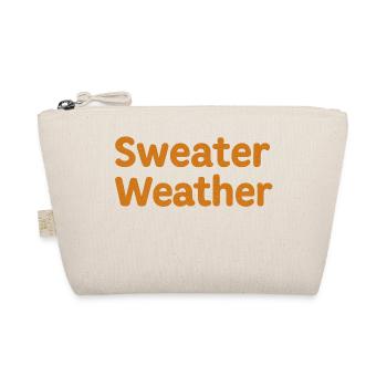 Herbstliches Sweater Weather - Bio-Täschchen - Natur - Vorne