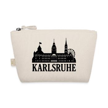 Karlsruhe Wahrzeichen Silhouette - Bio-Täschchen - Natur - Vorne