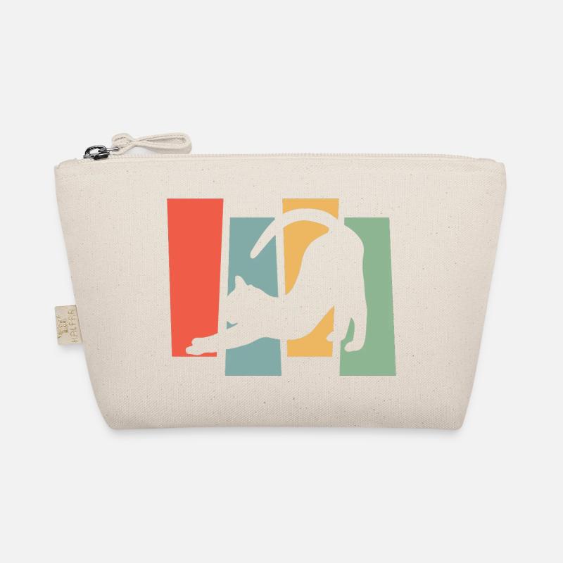 Silhouette de chat devant des blocs de couleur Trousse biologique