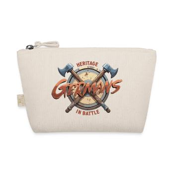 Germans Fight Shield Graphic - Organic Pouch - nature - Front