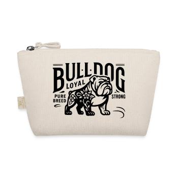 Bulldog Bully Dog American Great Dane bullys - Organic Pouch - nature - Front
