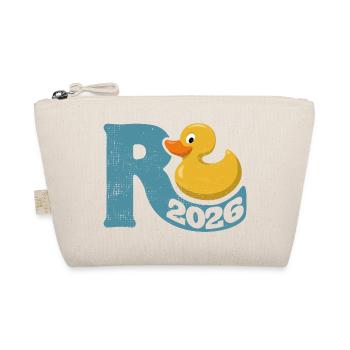 Gummiente Rente 2026 - Ruhestand - Pension - Bio-Täschchen - Natur - Vorne