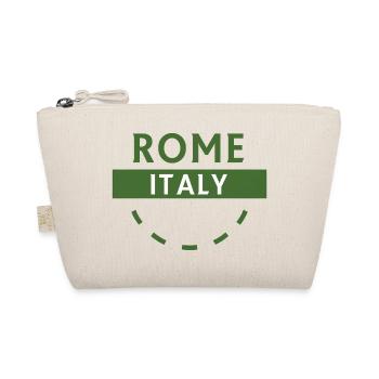 Rome Italia Green Emblem - Organic Pouch - nature - Front