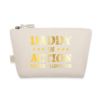 Daddy in Action Father's Day Tour / Father's Day - Organic Pouch - nature - Front