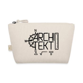 Architekt Design mit Zeichenwerkzeug - Bio-Täschchen - Natur - Vorne