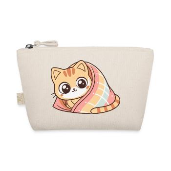 Chaton couvert enveloppé mignon - Trousse biologique - nature - Devant