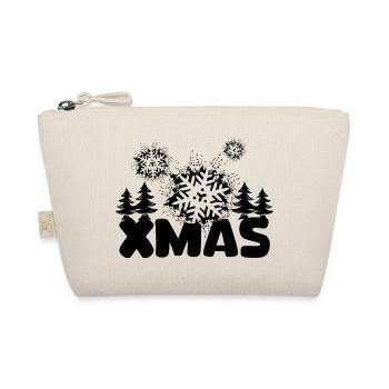 Design de Noël avec des flocons de neige et des sapins - Trousse biologique - nature - Devant