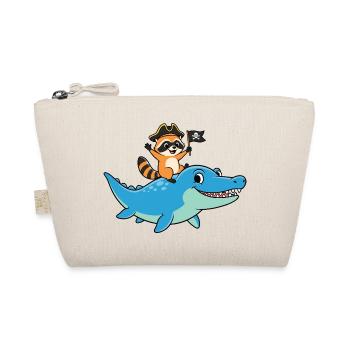Just A Boy Who Loves Mosasaurus Raccoon - Organic Pouch - nature - Front