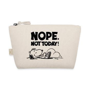 Nope not today funny lazy Dog - Organic Pouch - nature - Front