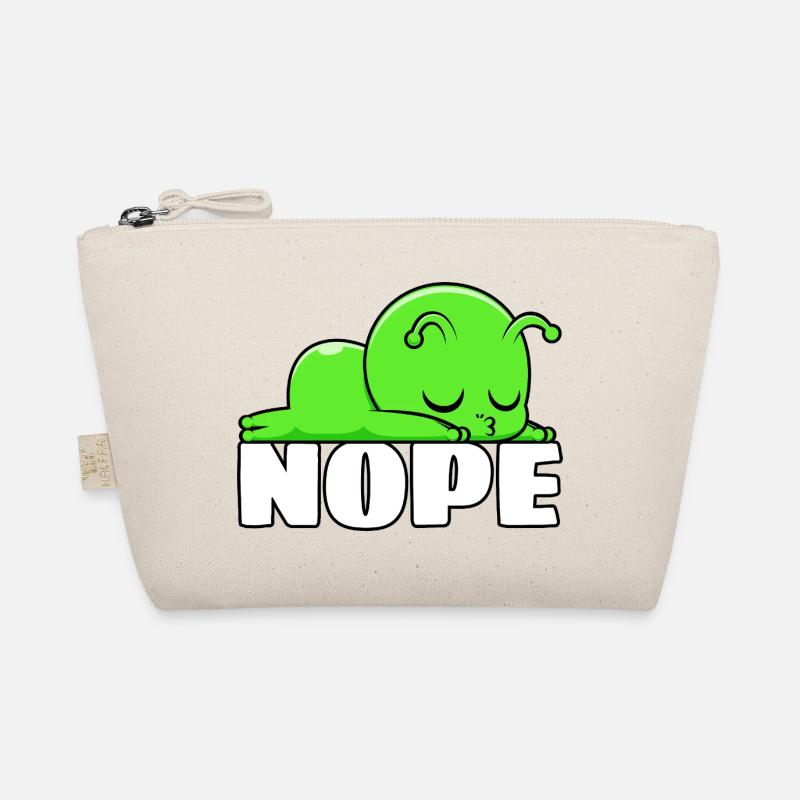 Alien Nope Not Today Sleeping Lounging Chilling Organic Pouch