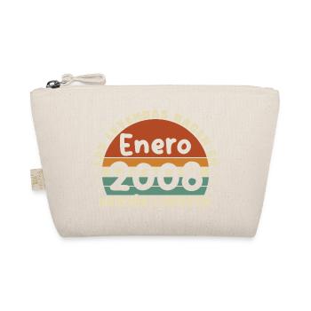 January 2008 Vintage Birthday Gift - Organic Pouch - nature - Front