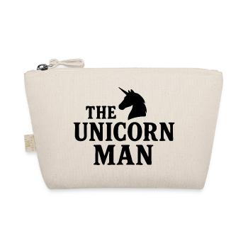 The Unicorn Man Fettes Textdesign mit scharfem Horn - Bio-Täschchen - Natur - Vorne