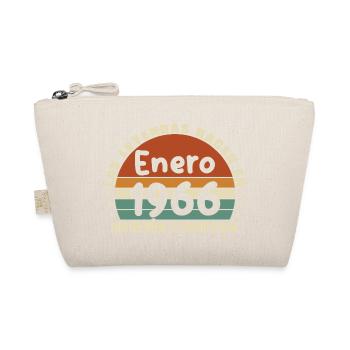 January 1966 Vintage 60 Year Old Birthday - Organic Pouch - nature - Front