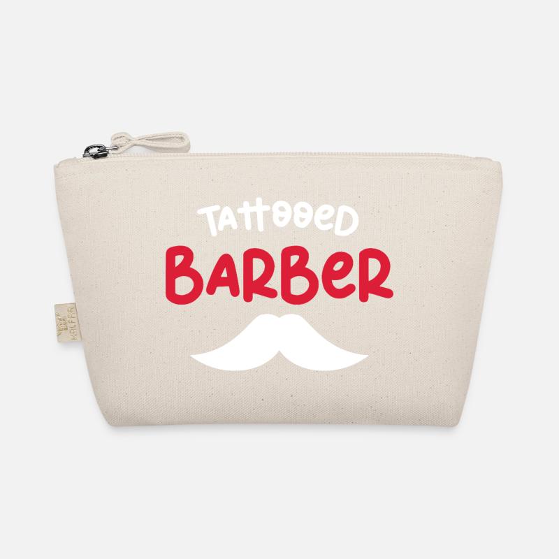 Motif de moustache de barbier tatouée Trousse biologique