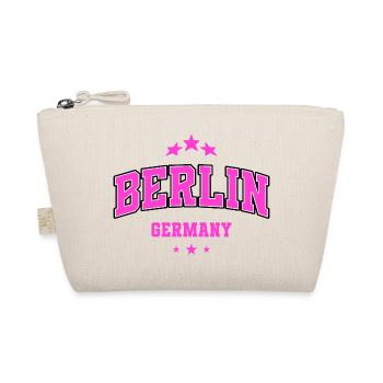 Berlin Germany Graphic College Pink Souvenir - Bio-Täschchen - Natur - Vorne