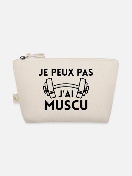 Je Peux Pas, J'Ai Muscu Humour Fitness Gift Idea - Trousse biologique - nature