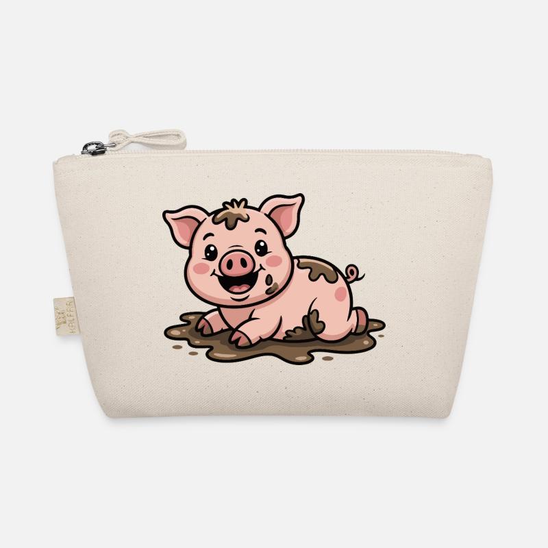 Cochon dans la boue mignon Trousse biologique