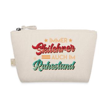 Pension ALWAYS A RETIRED SKIER - Organic Pouch - nature - Front