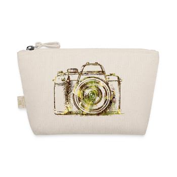 Camouflage Camera Portrait - Organic Pouch - nature - Front