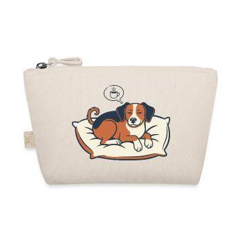 Powered by Coffee & Dog Dreams - Organic Pouch - nature - Front