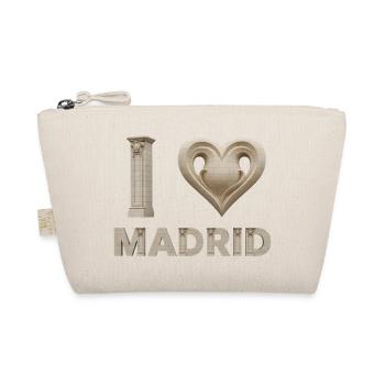 I Love Madrid – Monumental Architecture - Organic Pouch - nature - Front