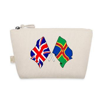 Lincolnshire flag + Great Britain - Organic Pouch - nature - Front