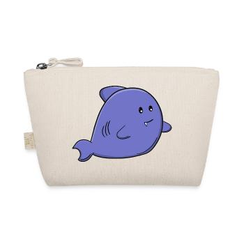 Mignon requin bleu adorable animal marinier Kawaii - Trousse biologique - nature - Devant