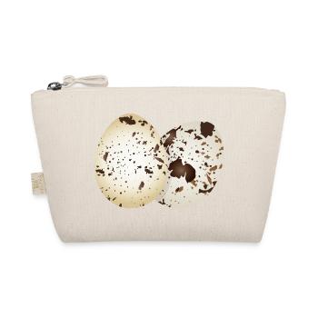 Œufs de caille dessinés dans des couleurs naturelles - Trousse biologique - nature - Devant