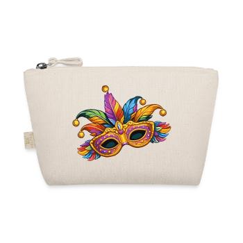 Colourful carnival mask – elegant carnival motif - Organic Pouch - nature - Front