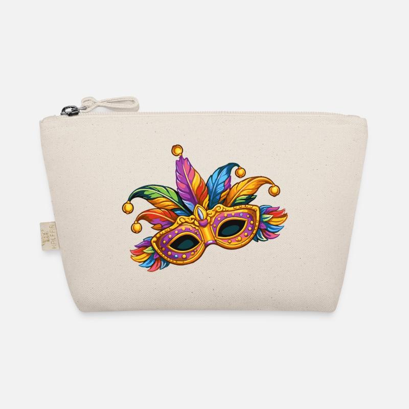 Masque de carnaval coloré – motif élégant de carnaval Trousse biologique