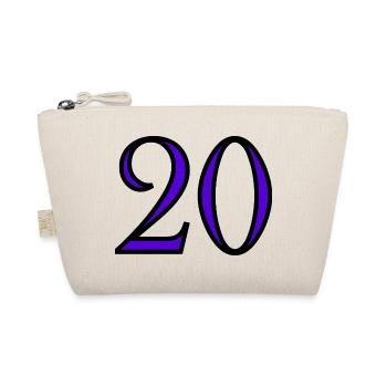 20. 20. JAHRESTAG. 20-JÄHRIGES JUBILÄUM. 20 JAHRE. - Bio-Täschchen - Natur - Vorne