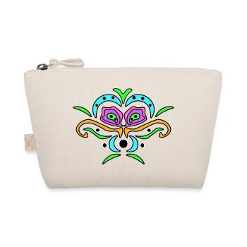 Farb-Mandala Maske - Bio-Täschchen - Natur - Vorne