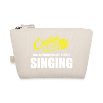 Caution My Spontaneity Starts Singing - Bio-Täschchen - Natur - Vorne