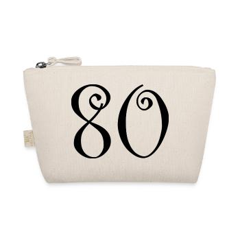 80. 80 YEARS. 80th ANNIVERSARY. 80 YEARS ANNIVERSARY. - Organic Pouch - nature - Front